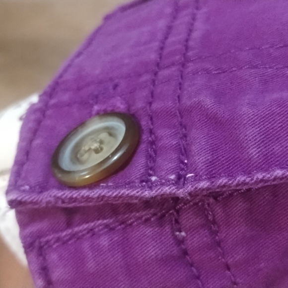 Old Navy Women Size 2 Favorite Purple Khakis Short - Picture 8 of 15